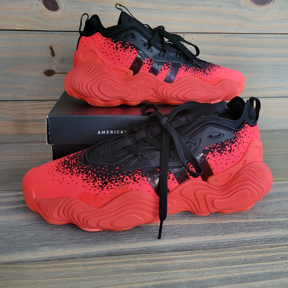 Trae Young 3 in the Solar Red and Black colorway.